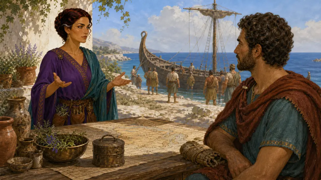 Η Κίρκη προειδοποιεί τον Οδυσσέα